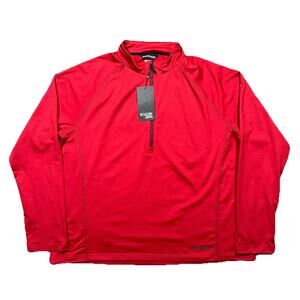 Boulder Gear Red 1/4 Zip Pullover Mens 2XL NWT Performance Outdoor Shirt Active